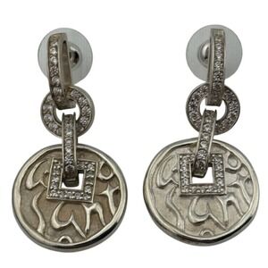 Seidengang Sterling Silver Earrings CZ Love of Life Collection Dangle 925